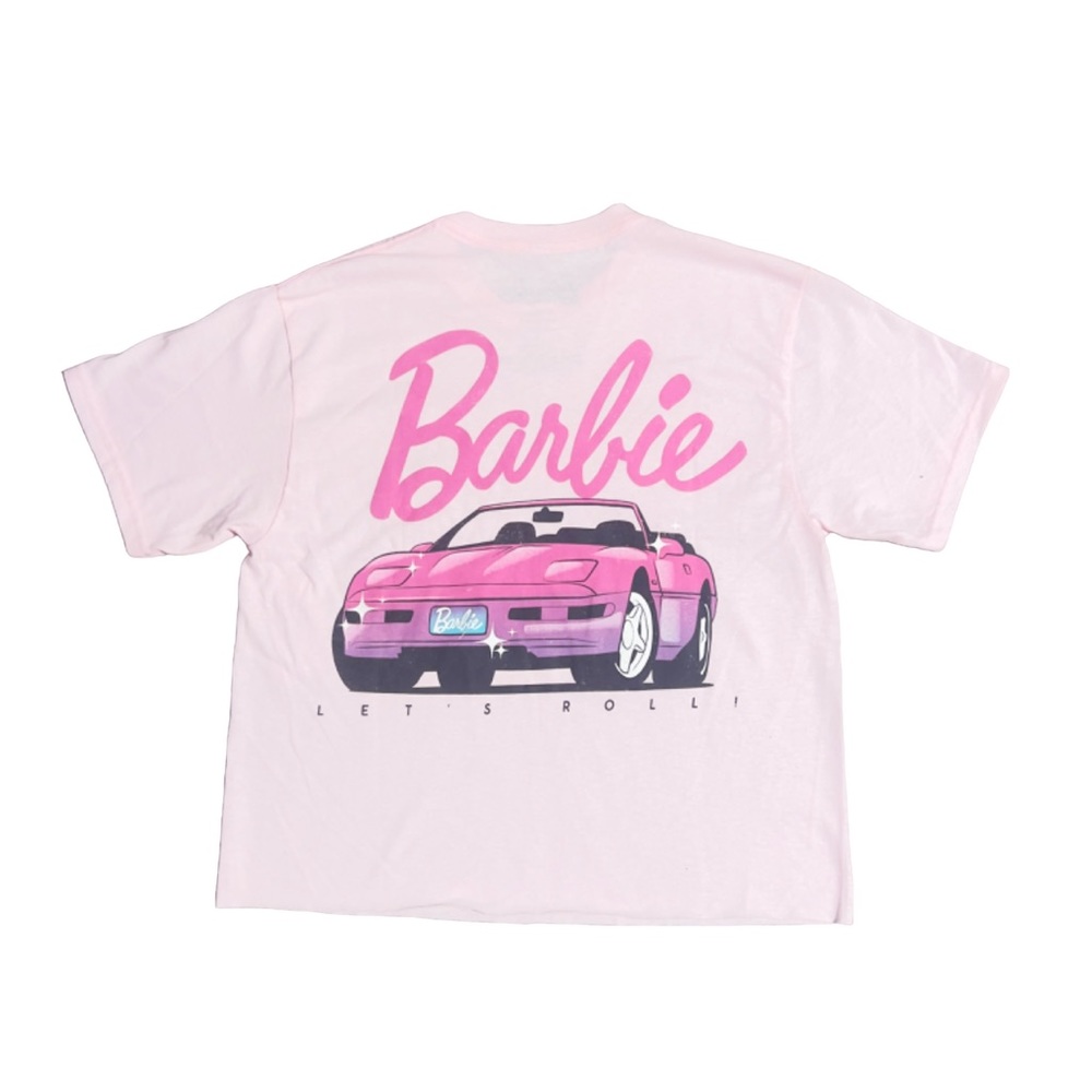 NWT Barbie Print Lets Roll Tee T-Shirt